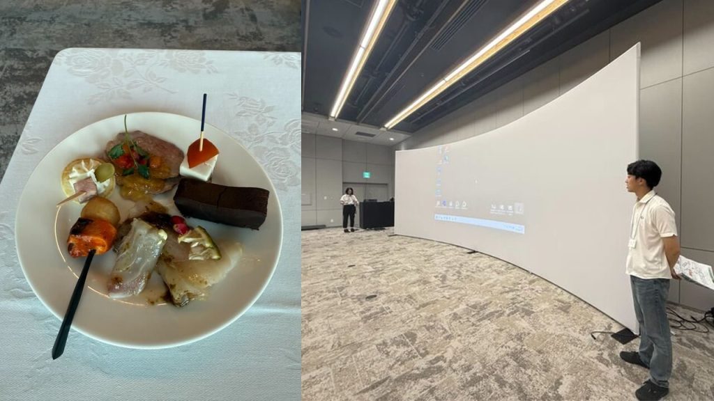 ケータリングと会場の様子