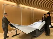テンションファブリックを使ったパネル作り
