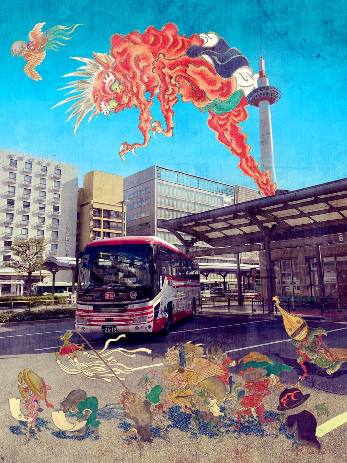 バスツアー「京都魔界めぐりと怪々YOKAI百鬼夜行」イメージビジュアル