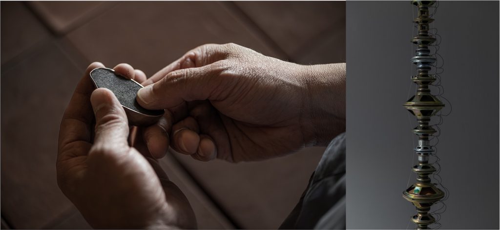 「MEET YOUR ART FESTIVAL 2025」左から©︎Izumi Kan /八木良太《Stupa》（2018）
