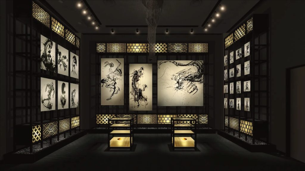 豊川稲荷 西元祐貴美術館の様子