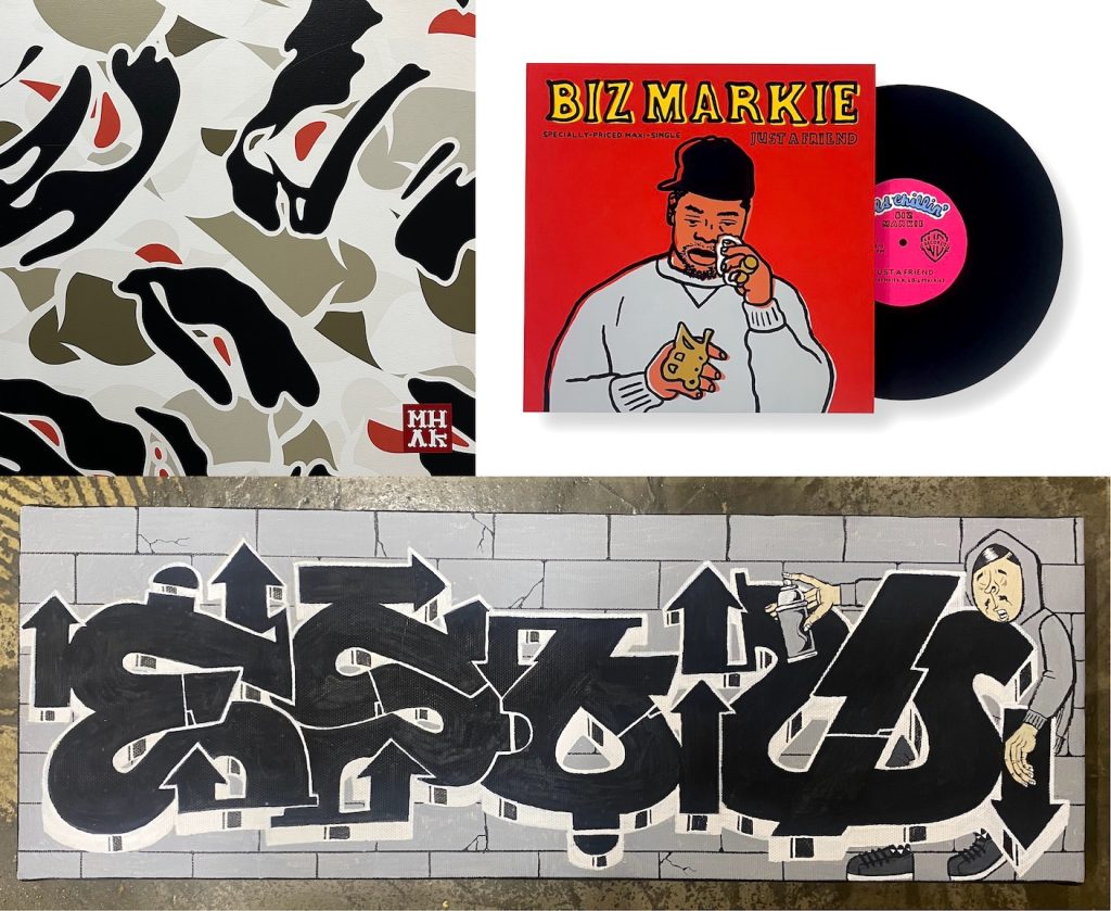 「MEET YOUR ART FESTIVAL 2025」BLOCK PARTY（左上から、MHAK、NAIJEL GRAPH、ESOW）
