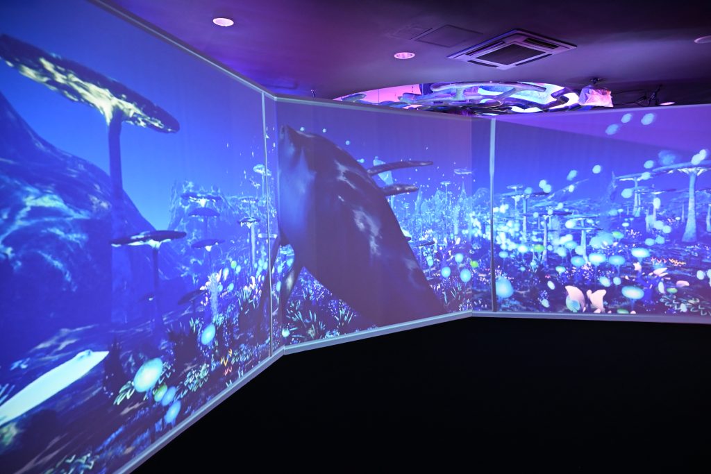 ひらかたパークのスポット新感覚アクアリウム「プラネットアクア・ポート」の様子