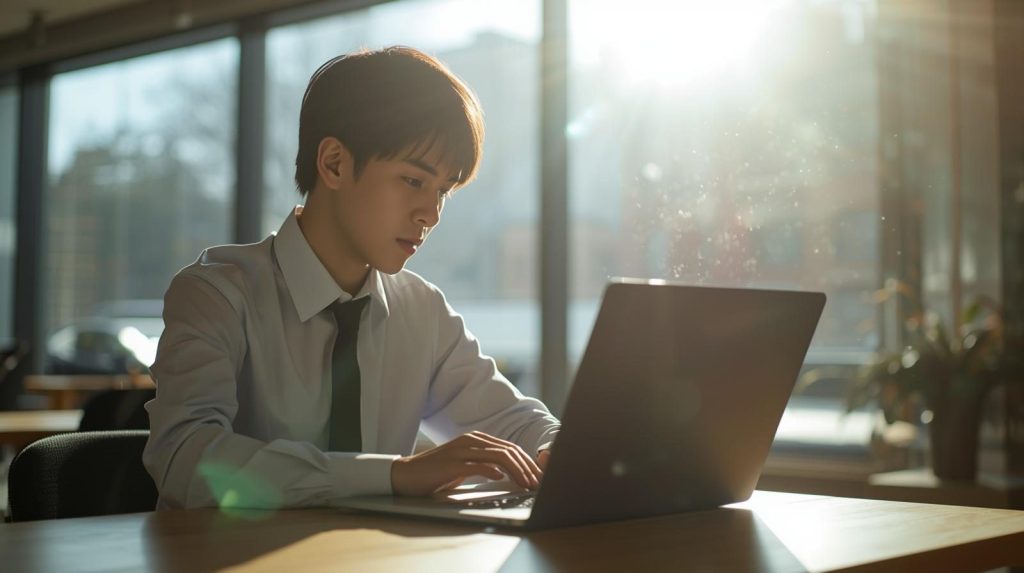 AIで生成した会社員の画像