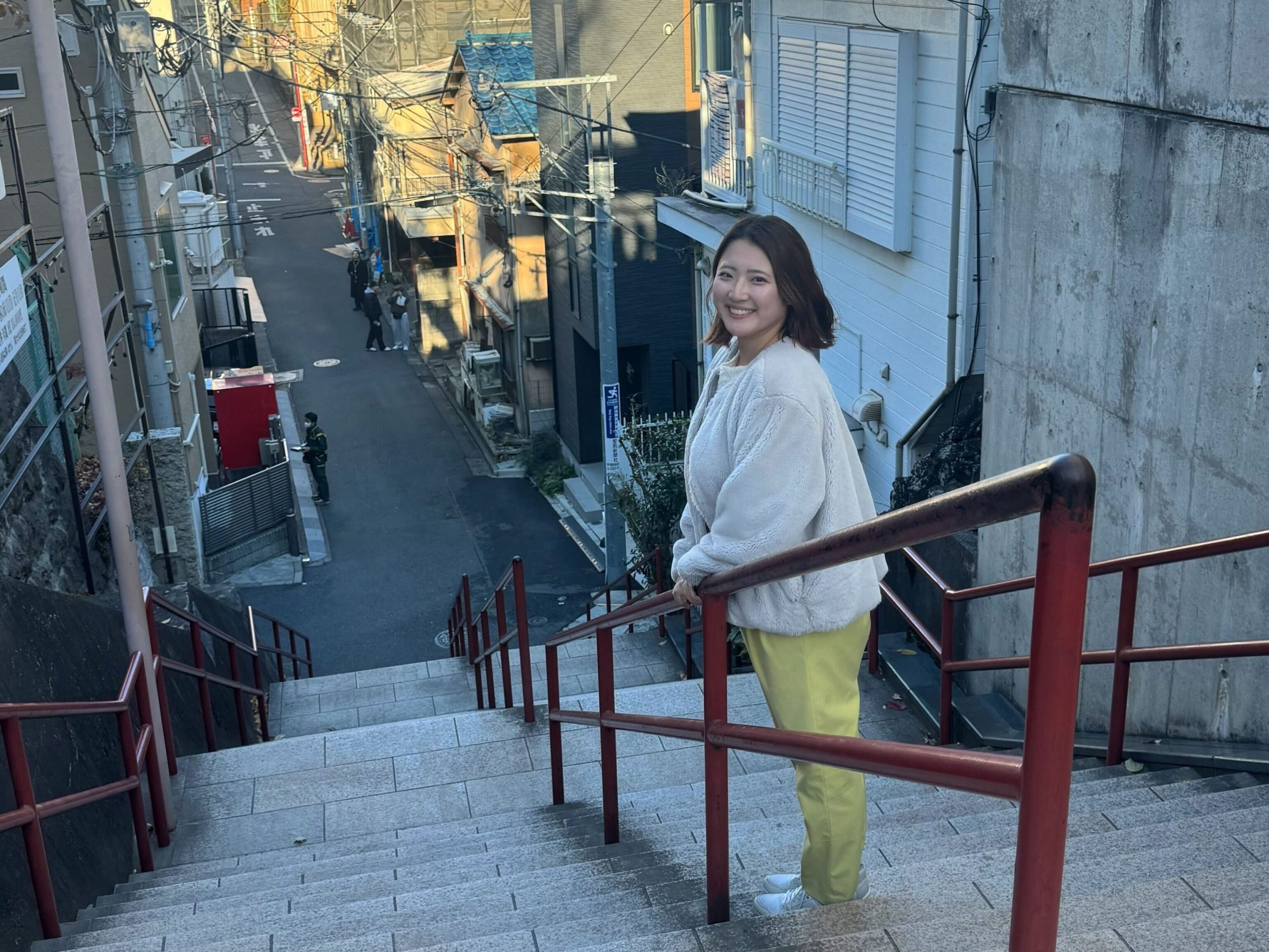 聖地で記念撮影