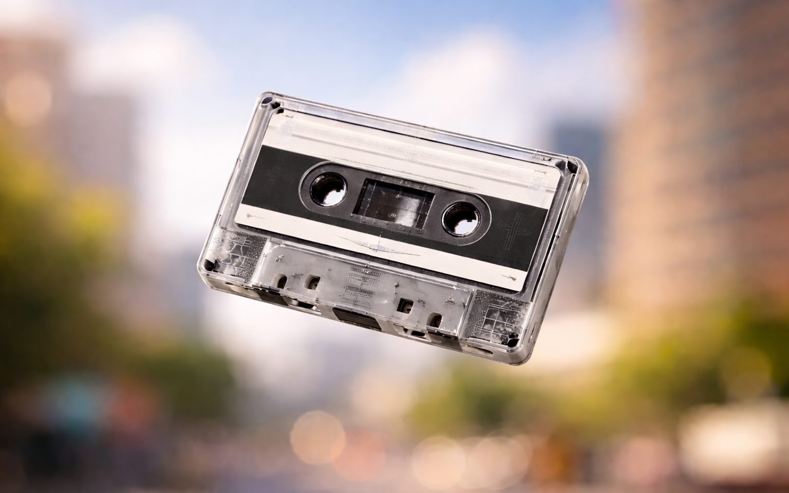 カセットが浮いている画像