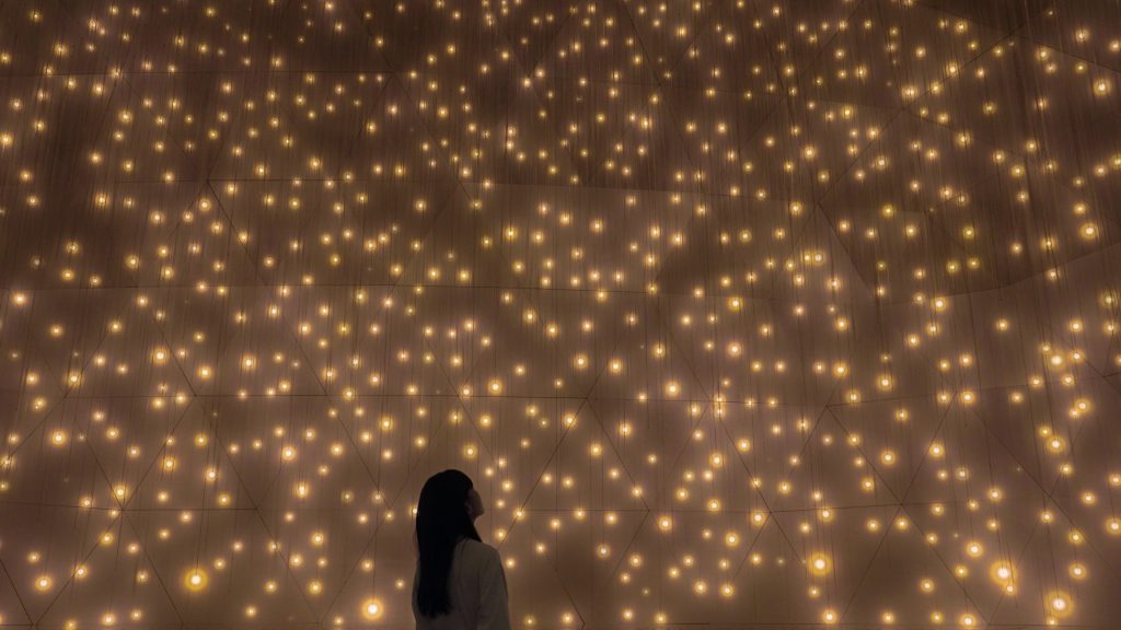 チームラボ《質量のない太陽と闇の太陽》© チームラボ