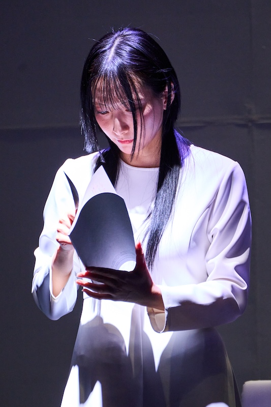 『Lemino presents アニマックス朗読劇「富江」』の様子 佐倉薫(富江/中村アヤカ役)