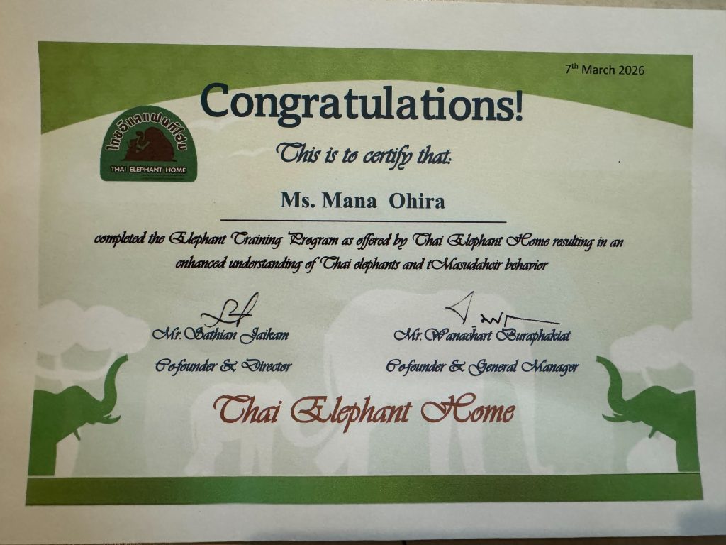 象使い免許証明