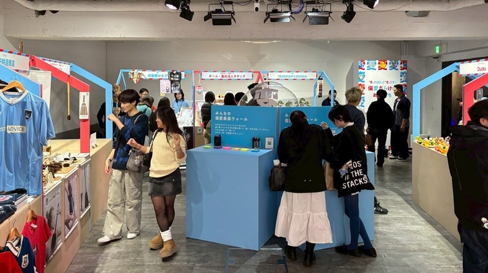 フリーマーケットエリアの様子