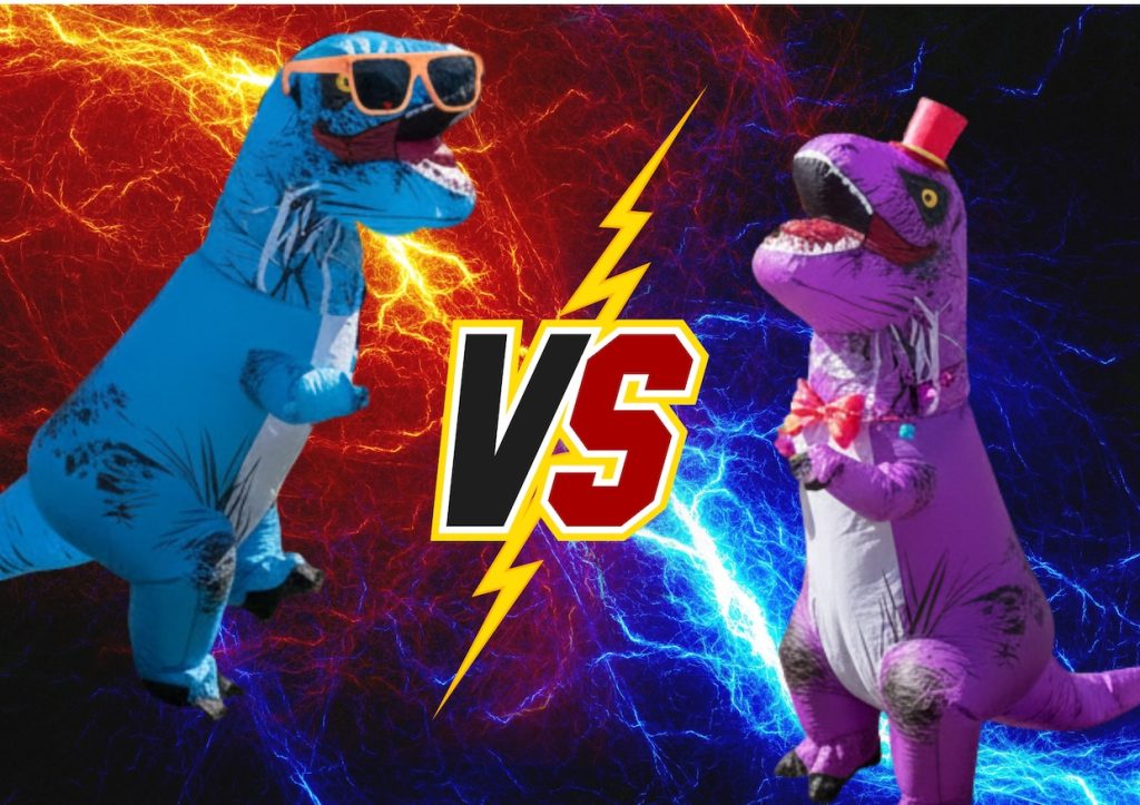 ティラノサウルスのファッション対決