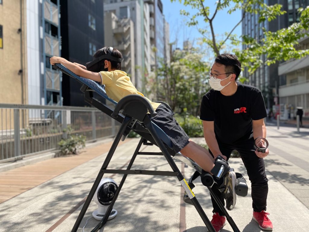 どこでもバンジーVRの様子