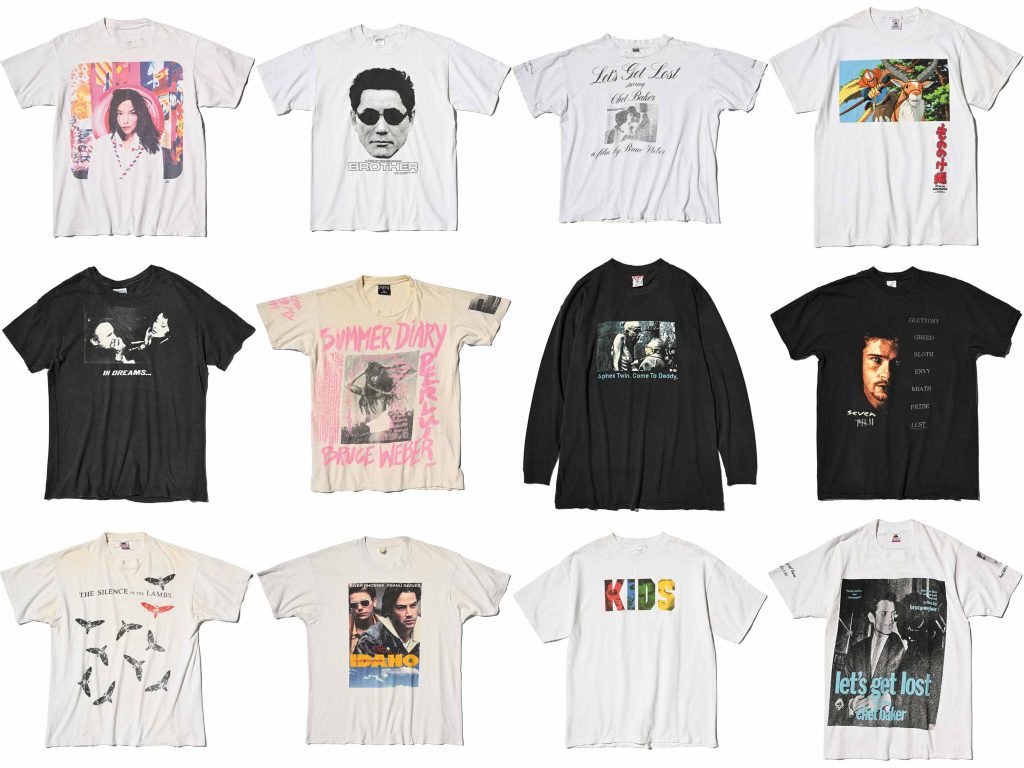 Tシャツが連なっている様子