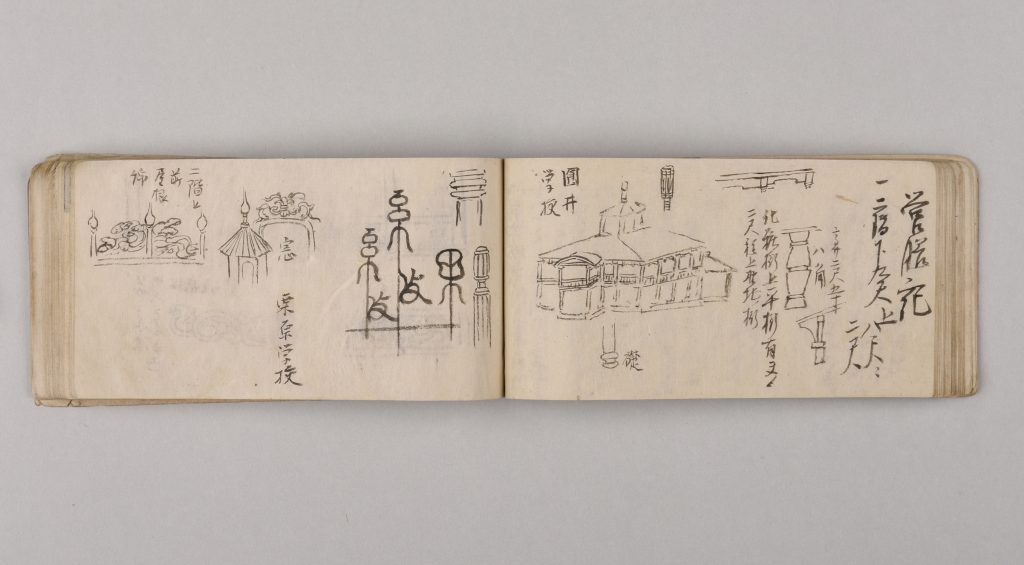 立石清重による擬洋風建築スケッチ集
「営繕記」