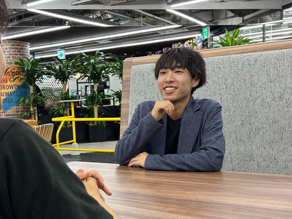 当時の就職活動について語る石田AP
