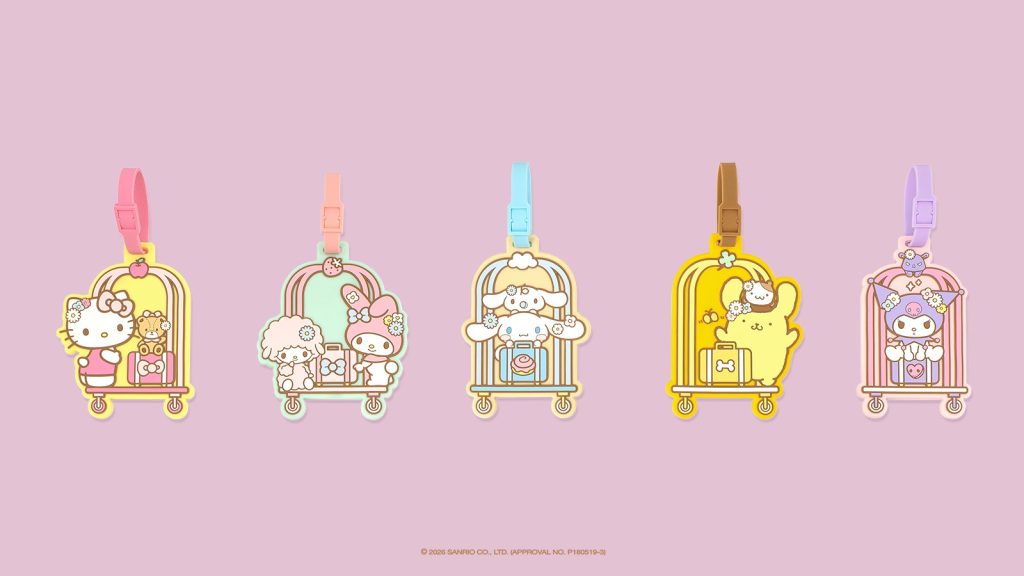 サンリオキャラクターのラゲッジタグ