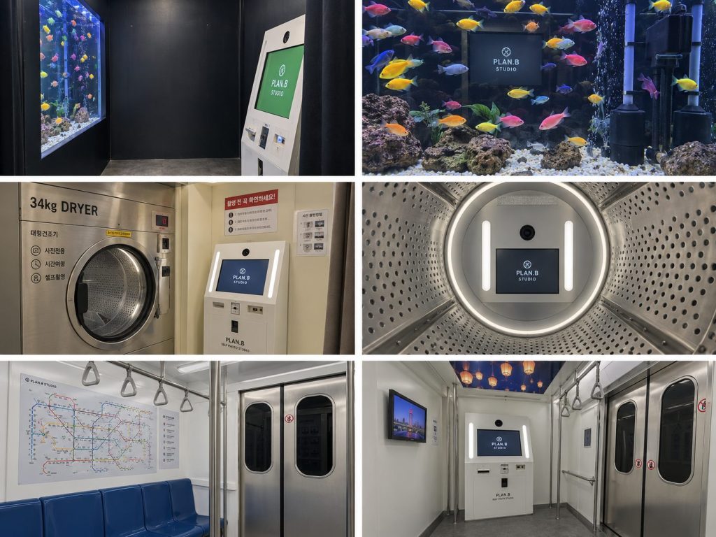 水槽型/洗濯機型/電車型のプリクラ
